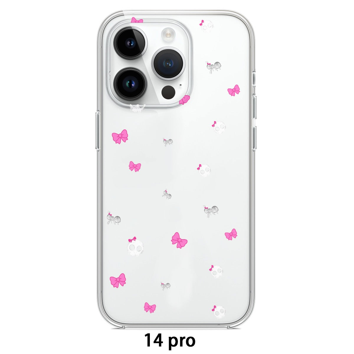 Ants Bows & Skulls iPhone 14/15 Clear Case
