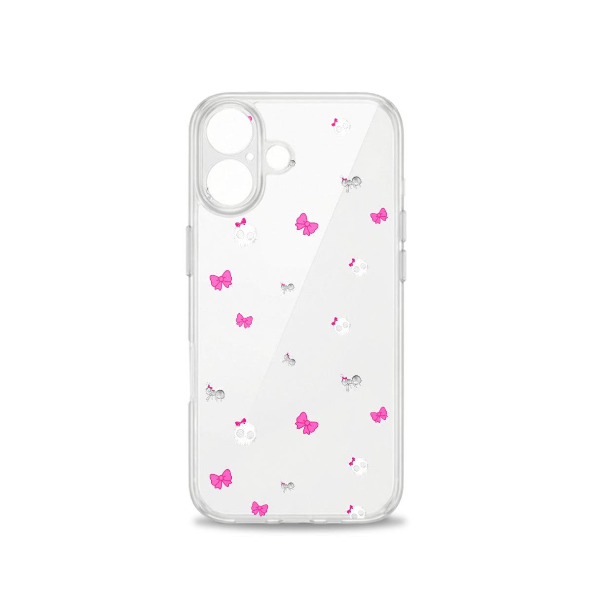 Ants Bows & Skulls iPhone 16 Clear Case