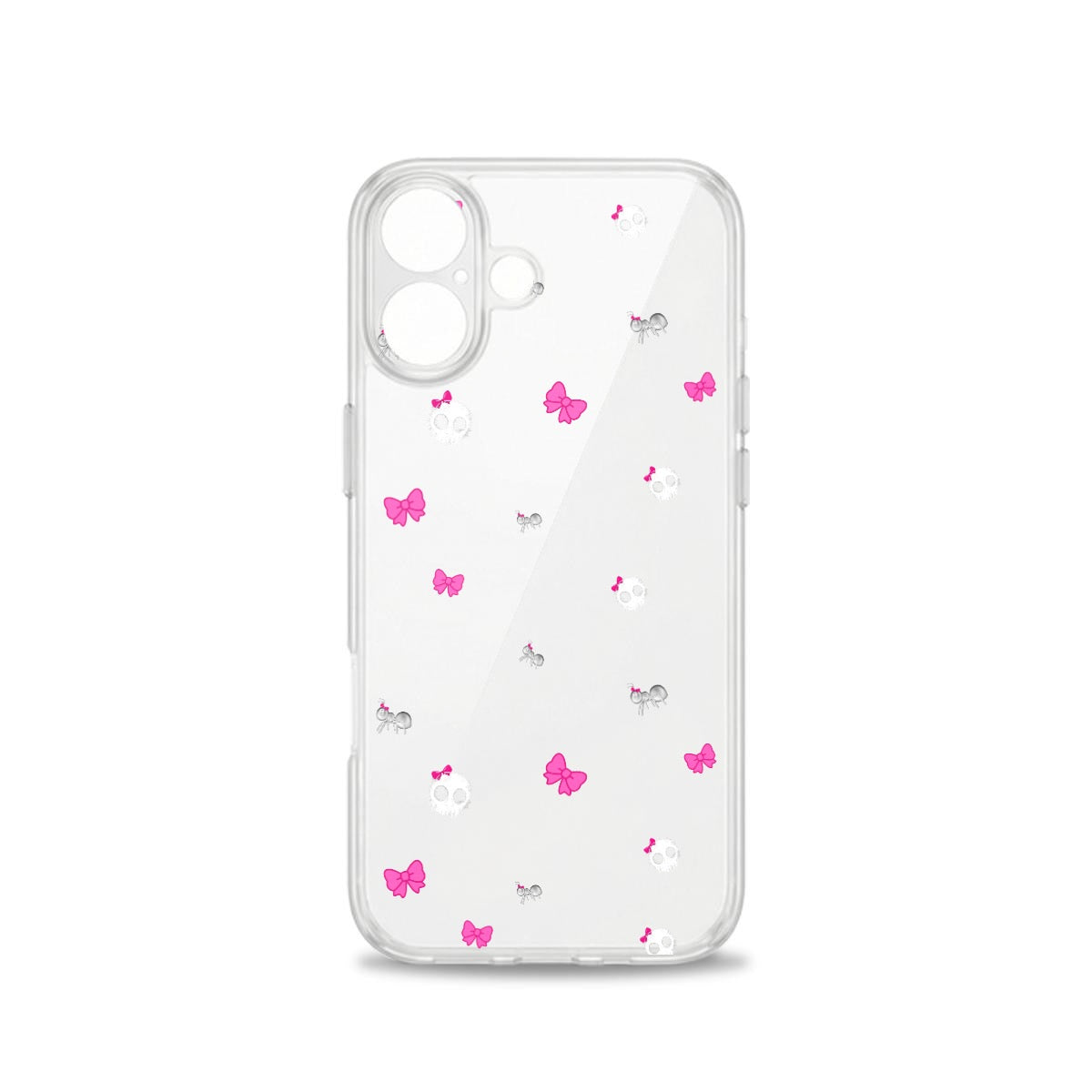 Ants Bows & Skulls iPhone 16 Clear Case