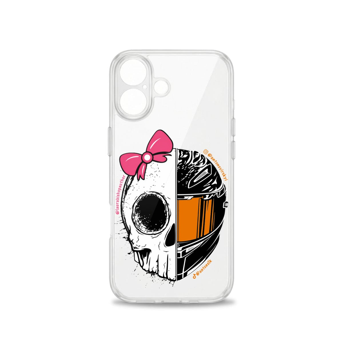 Ant x Laura iPhone 16 Clear Case
