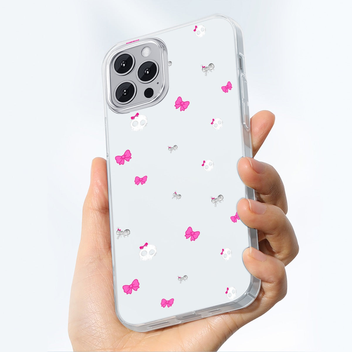Ants Bows & Skulls iPhone 14/15 Clear Case