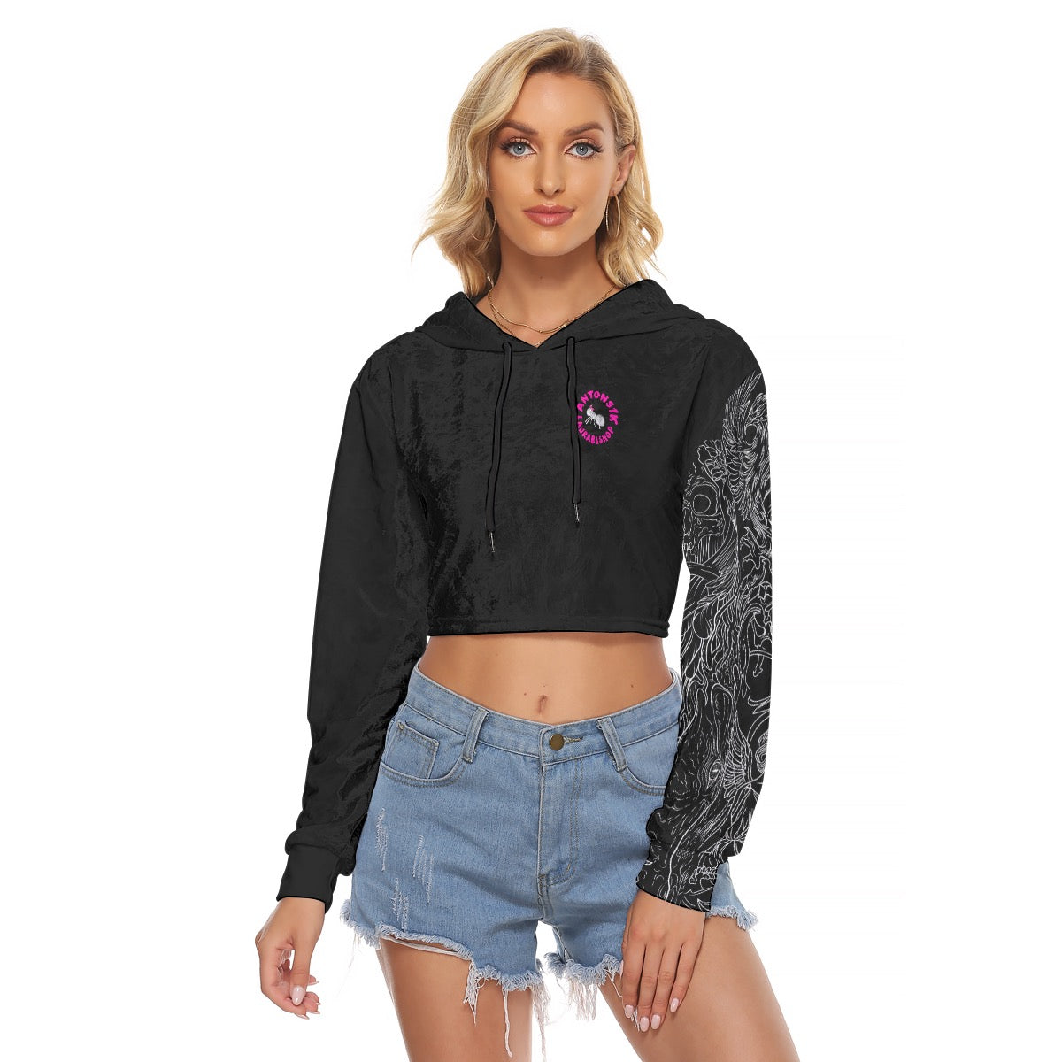 Ant x Laura Cropped Hoodie